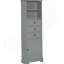 Tall Storage Cabinet with 3 Drawers and Adjustable Shelves for Bathroom-2140342101