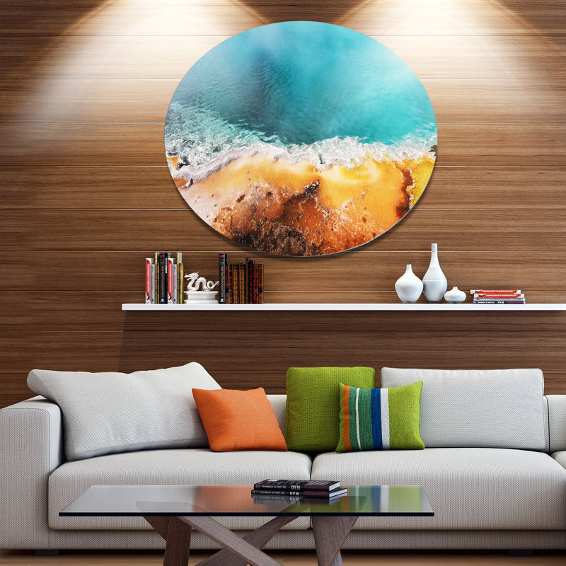 « magnifique matin gloire pool », impression, H 23 po x l 23 po x P 1 po, Métal