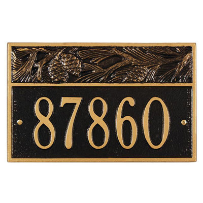 Nagano 1-Line Wall Address Plaque