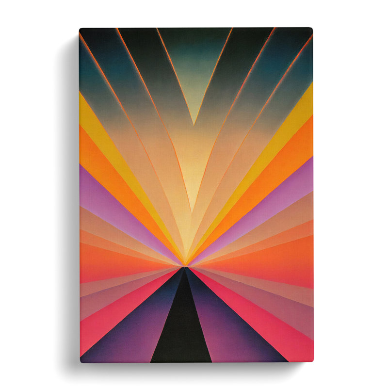 Wild Abstract Sunset - Wrapped Canvas Print, 50cm H x 35cm W x 3cm D, Wrapped Canvas