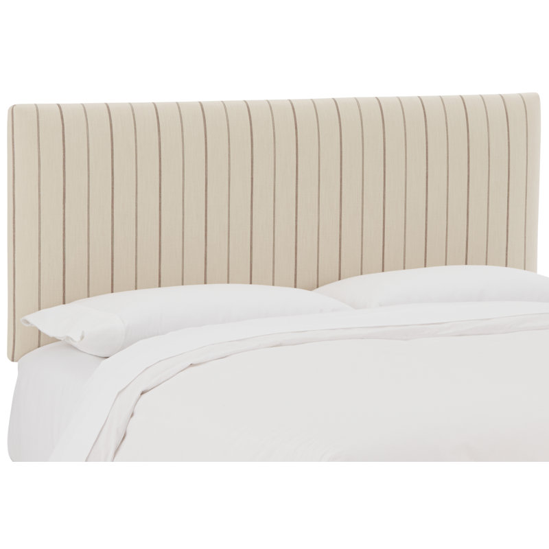 Tête de lit tapissier Mcdougall, Simple, Rayures gris anthracite Fritz