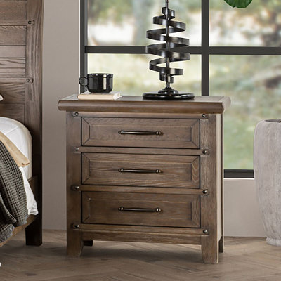 Fethi 3-Drawer Nightstand
