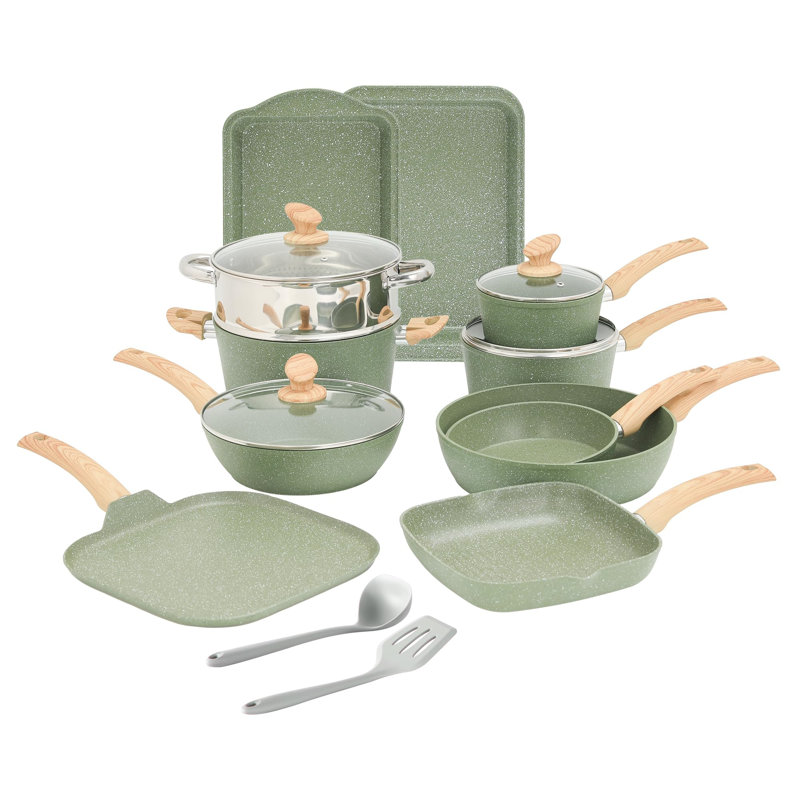 17 - Piece Ceramic Cookware Set