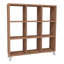 9 Cube Square Bookcase With Legs Cabinet Storage Shelving Display Wood Shelf-1438747083