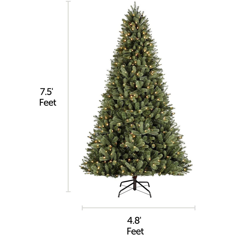 90' Lighted Spruce Christmas Tree