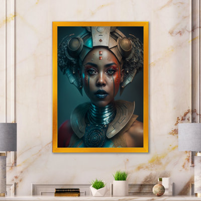 Cordray Futuristic African American Warrior sur toile