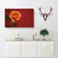 Orange Rose in Bloom in Abstract - Wrapped Canvas-55313353