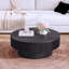 Table basse 31,5 po ronde avec rangement Table d'appoint moderne en placage de bois massif pour salon, chambre à coucher, appartement ou bureau-648161670