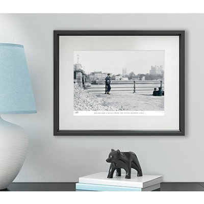 Rochester, Castle From The River Medway C1865 by Francis Frith - Single Picture Frame Print