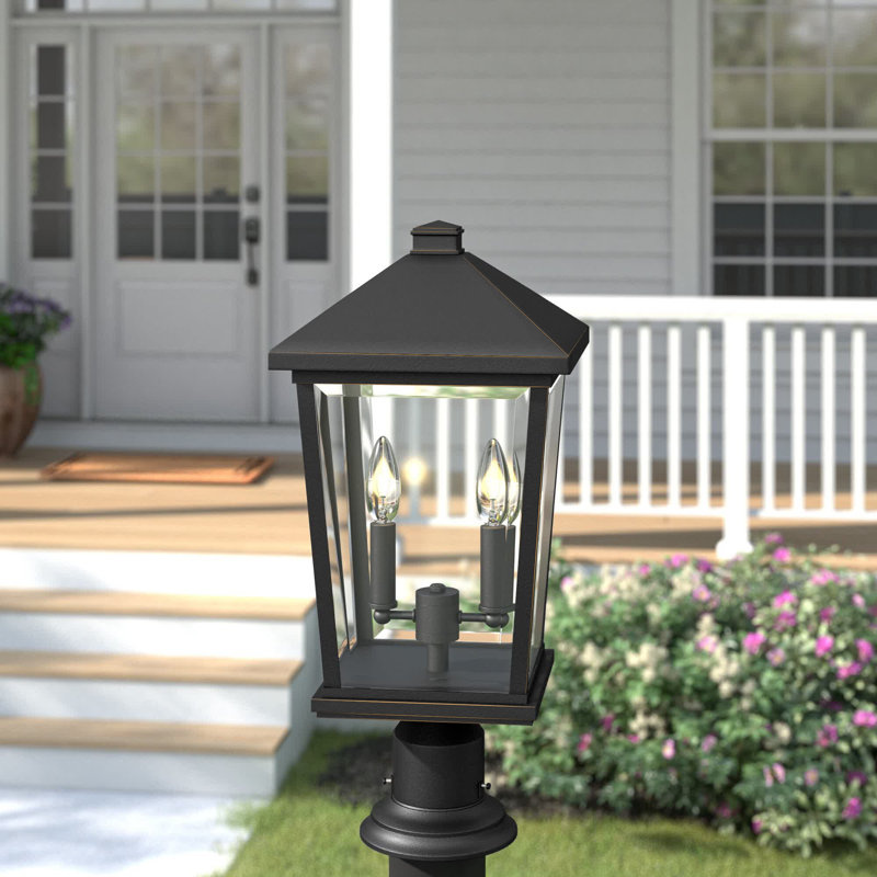 Bourke Transparent Pier Mount Light, Oil Rubbed Bronze