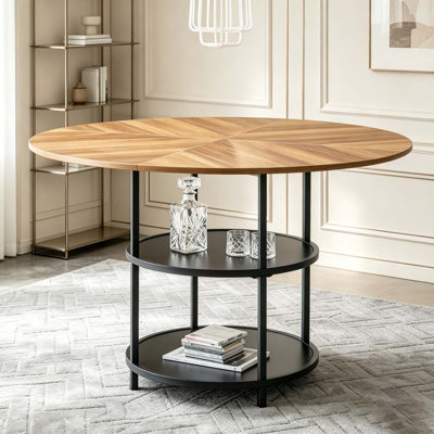 Table de salle à manger 47,3 pouces - rangement double couche