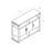 Buffet Kitchen Cabinet, Display Cabinet With