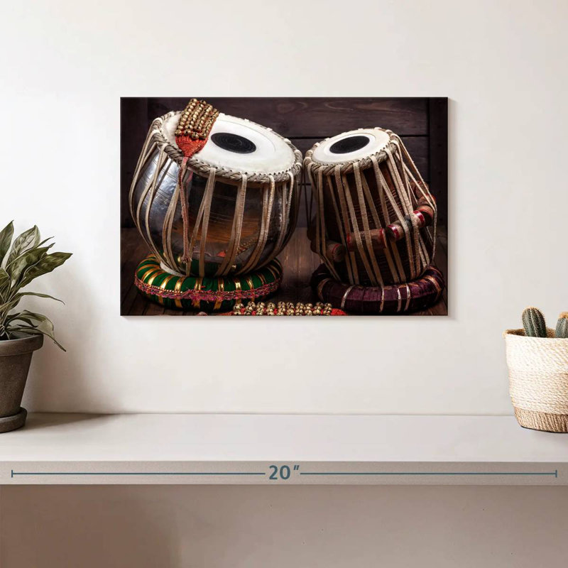 Abarca Tabla Drums And Bells, 8" H x 12" W