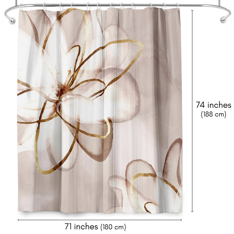 Rideau de douche Floral Floral par PI Creative Art