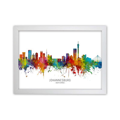 Johannesburg South Africa Skyline by Michael Tompsett - Print