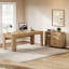 Bureau de direction en L avec rangement et classeur mobile, bureau d'ordinateur 63 pouces, brun clair-123299407