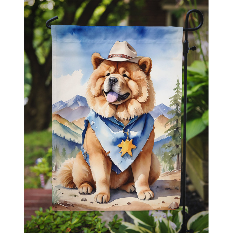 Drapeau Cowboy Welcome Garden, Chow-chow