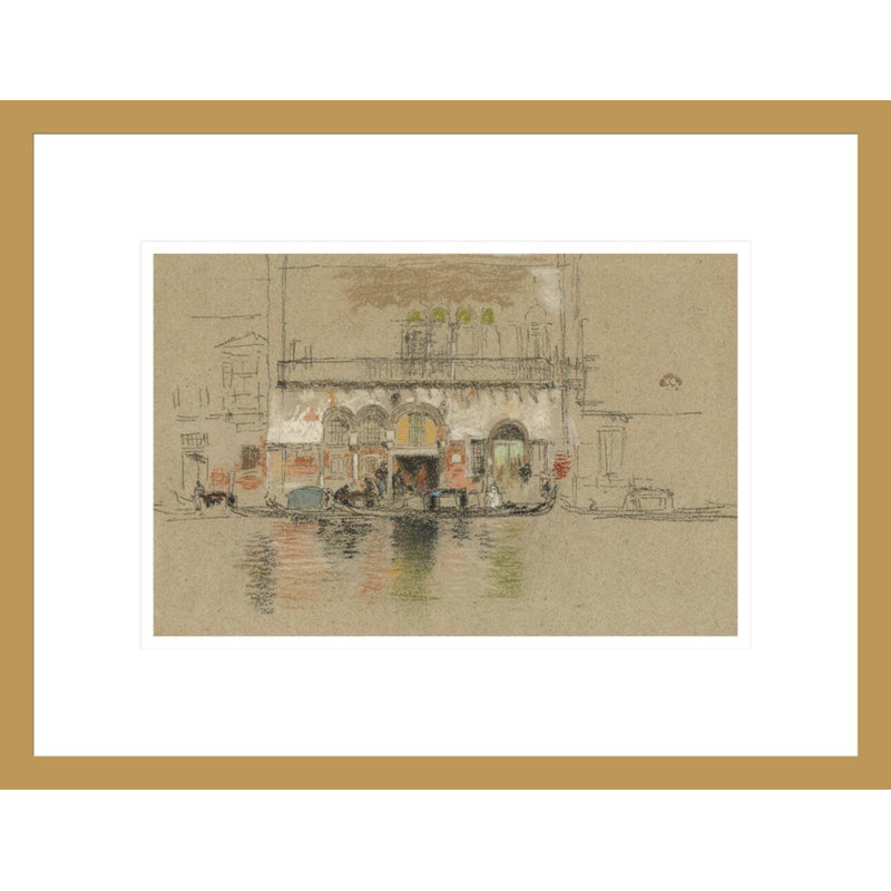 Le palais; «White and Pink» par James McNeill Whistler, impression giclée sur cadre, H 12,95 po x l 16,75 po