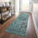 Machine Washable Indoor/Outdoor Claudian ACN1646 Teal Rug