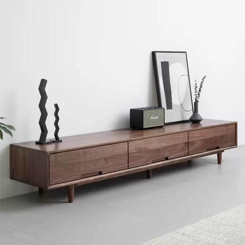 High capacity TV stand, Cherry Wood
