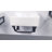 16" L x 12" W Wall Mounted Bathroom Sink with Towel Rack Small Bathroom Rectangle Wall Hung Sink