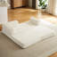 Nuage désossé 2 places - Modulaire moderne, surdimensionné, velours côtelé, beige, sans assemblage, pour des intérieurs spectaculaires, détente à la maison