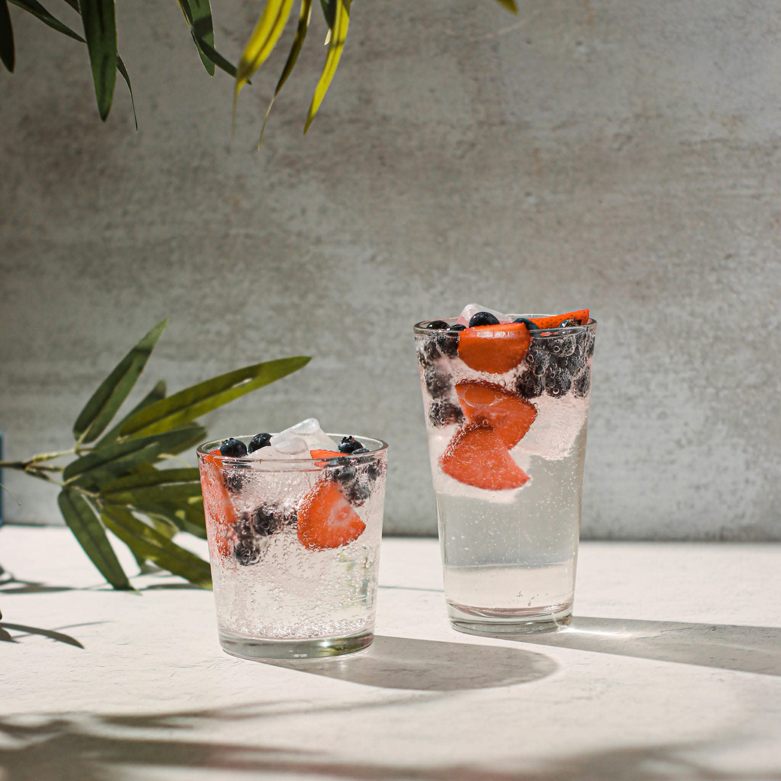 Hoops Ribbed Drinking Glass