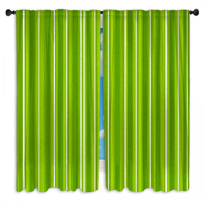 Rideaux vert obscurcissant et obscurcissant - 2 panneaux