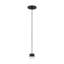 Sean Lavin Gable 1-light Line-Voltage Pendant in Nightshade Black with Alabaster shade