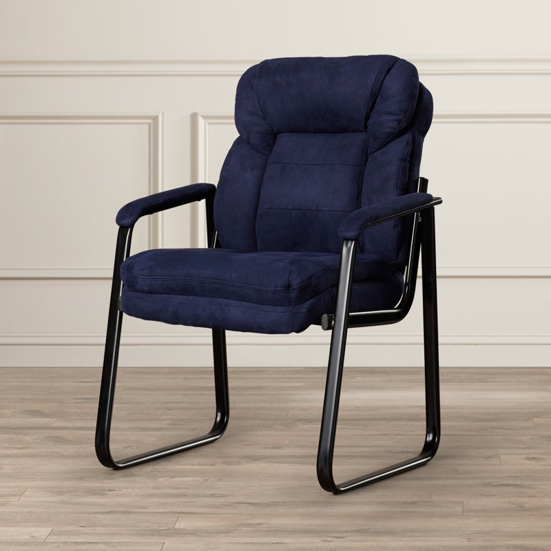 Fauteuil de réception Isla Modern LeatherSoft, Microfibre bleue