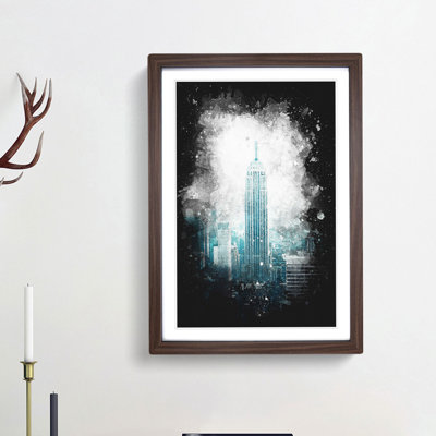Empire State Building in New York - Framed Print