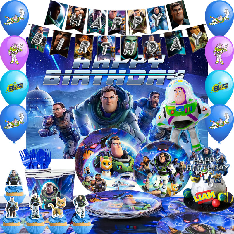 133 Pcs Buzz Lightyear Birthday Decorations