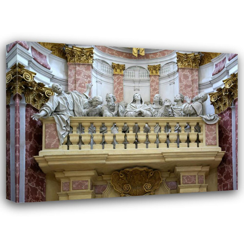 Abbaye d'Ebrach, miracle de la Pentecôte, Allemagne, H 18 po x l 24 po