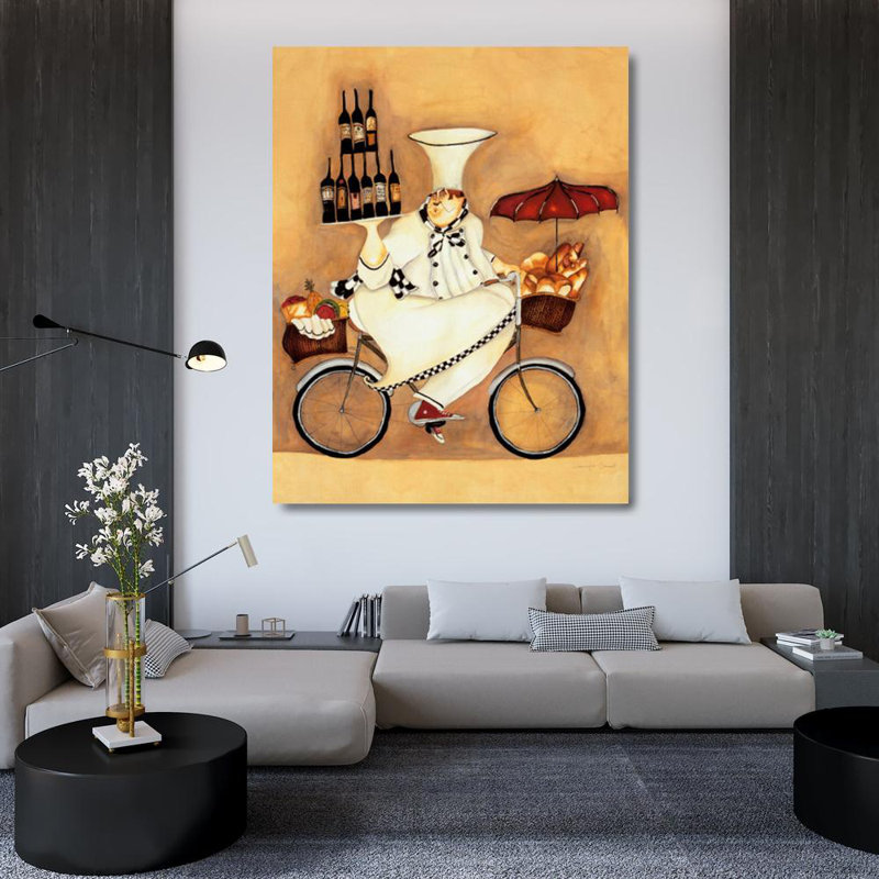 Wine Peddler, 46" H x 36" W