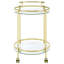 Chariot-bar moderne moderne en métal chromé -348021897