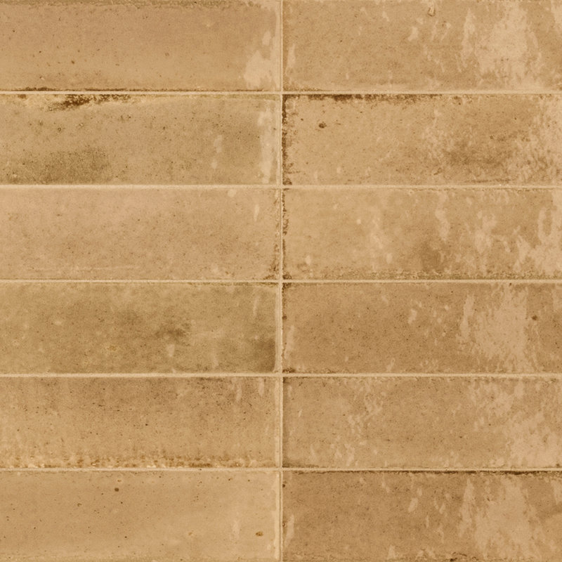 Flatiron 2 3/8" x 9 7/16" Glossy, Beige