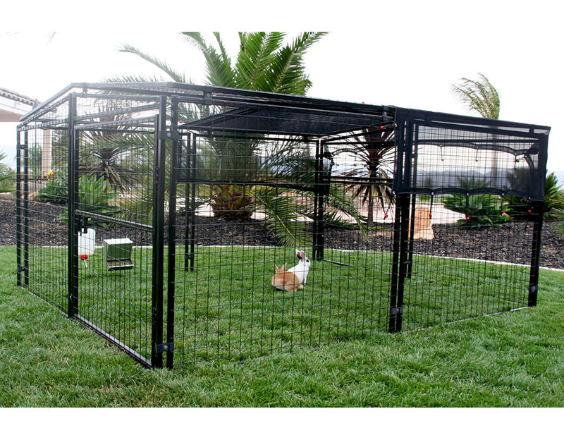 Enclos pour chien/poules en fils soudés Francesca
