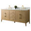 Meuble-lavabo double 72 po avec plateau en marbre-94811313-94811317