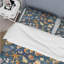 Ensemble de housse de couette orange bleu côtier Seashells IV - Coastal-109145145