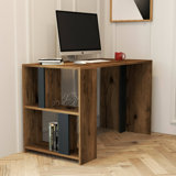 Desk Dpican, Multipurpose desk, Office table for PC, Work plan, 120x60h75 cm, Walnut and Anthracite