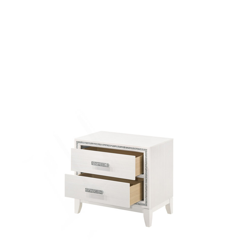 Table de chevet Haiden, Blanc