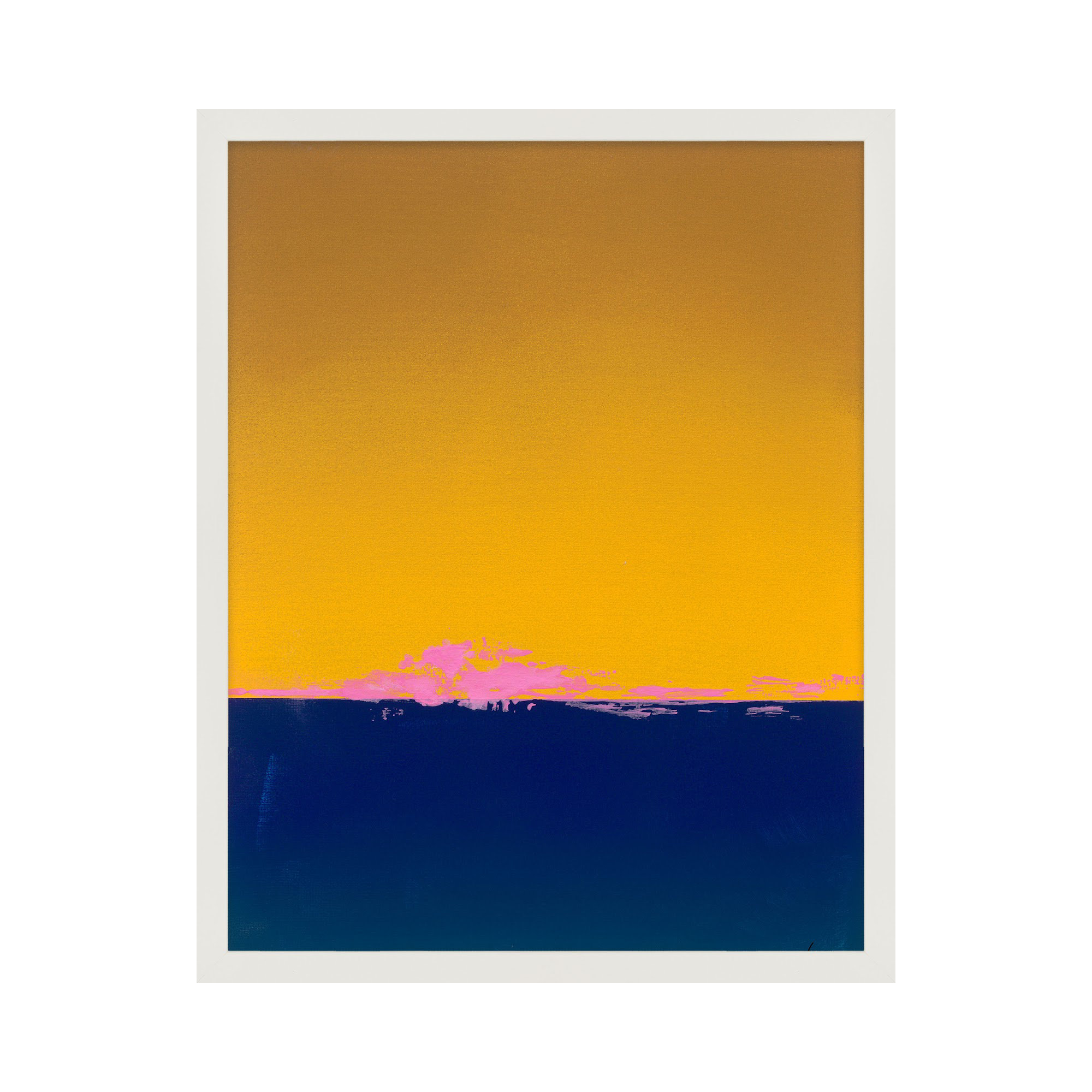 Horizon 1 by Lee Lessem, White, 20" H x 16" W x 1.25" D