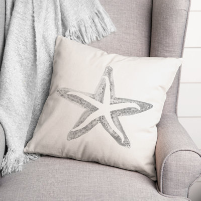 Simple Starfish Square Pillow Cover & Insert