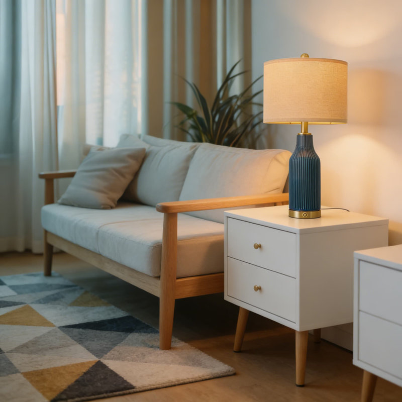 Ensemble de 2 lampes de table Modern Modern, Vert