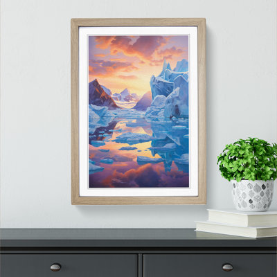 Glacier Impressionism - Framed Print