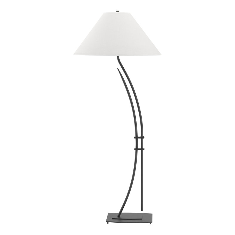 Metamorphic Novelty Floor Lamp, Natural Anna, Black
