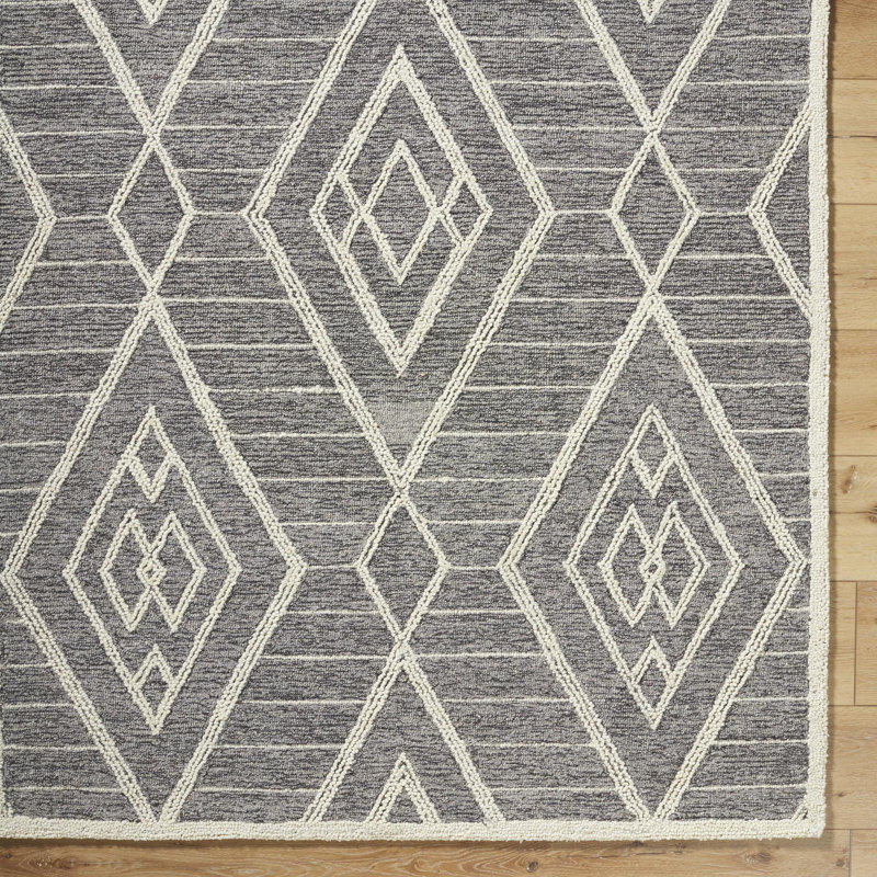 Torra Hand Tufted Wool Moroccan Indoor Rug, Rectangle 2' x 3'