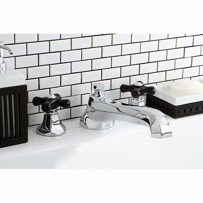 Kingston Brass Duchess Two-Handle 3-Hole Deck Mount Roman Tub Faucet, Chrome