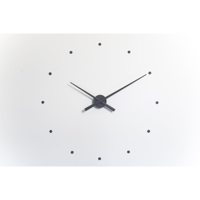 OJ Analog Wall Clock, Large, Gray
