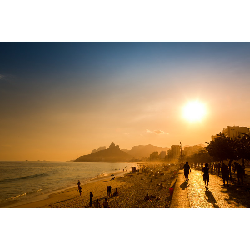 Ipanema Beach - Wrapped Canvas Print, 51cm H x 76cm W x 3.8cm D